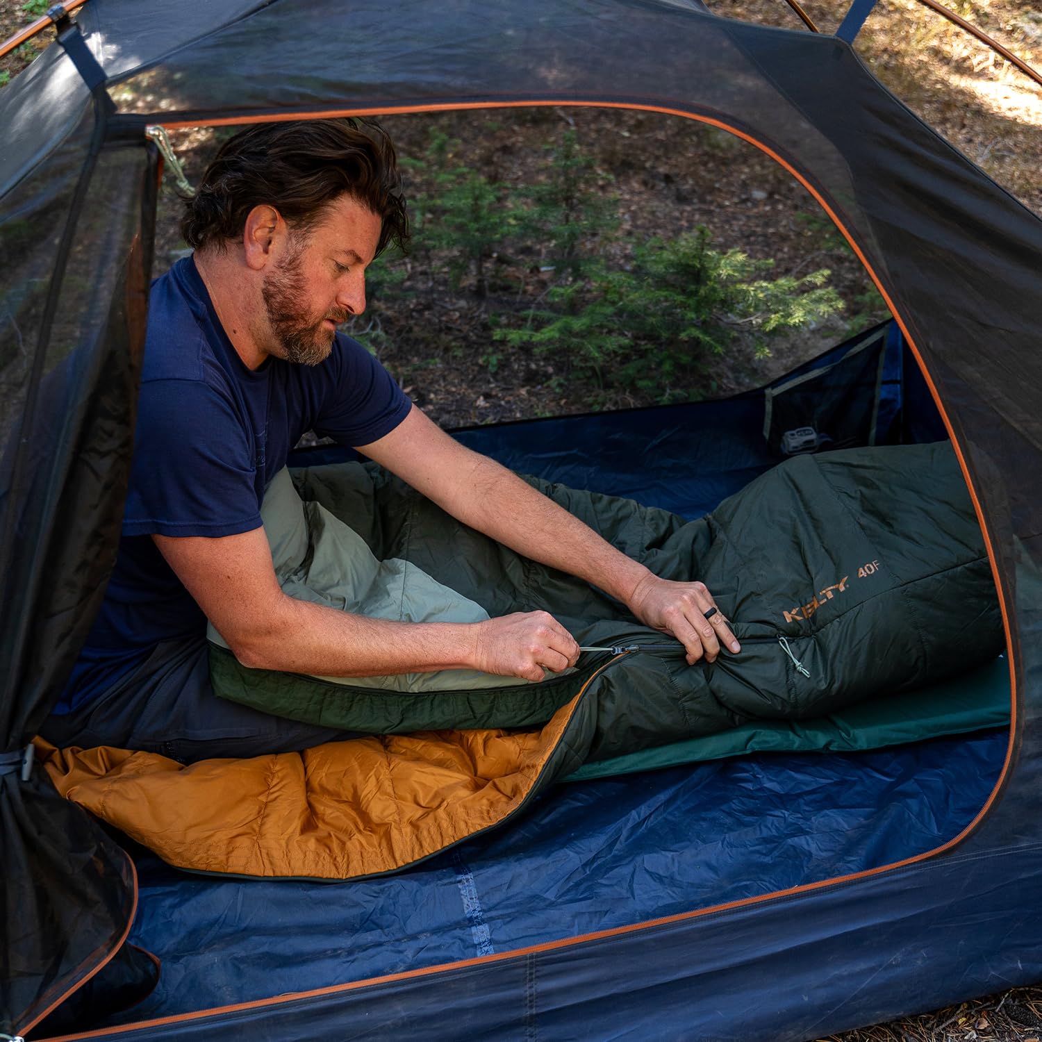 Kelty Cosmic Synthetic Fill 40 Degree Backpacking Sleeping Bag with Compression Straps, Compact and Lightweight, 2022 - Image 12