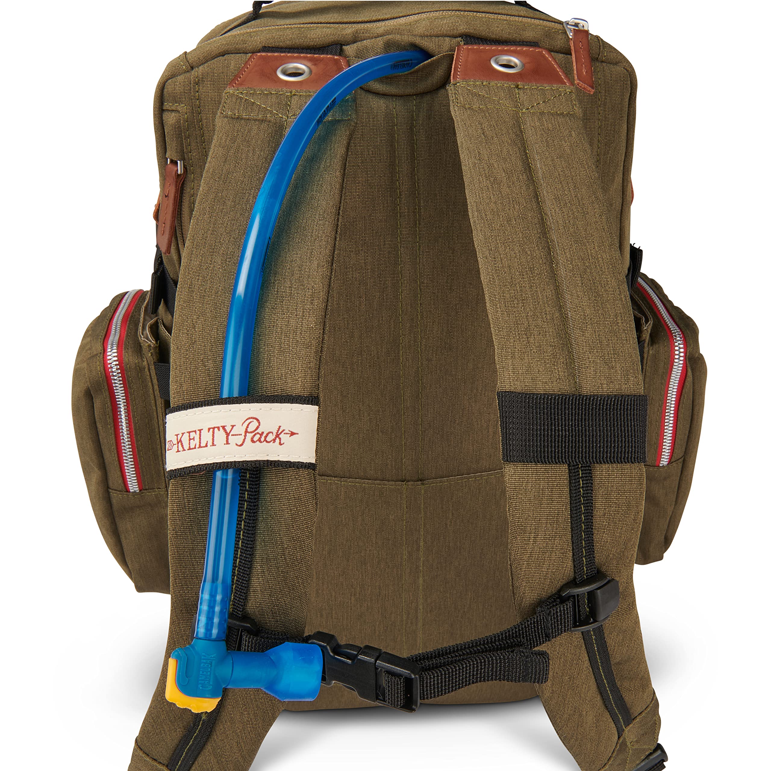Kelty Fairbank 29L - Origins Collection Backpack, 29L Daypack with Classic Design, Padded Laptop Sleeve, Hydration Compatible, TSA Carry On Friendly, Vegan Leather Accents, 2023 (Burnt Olive) - Image 9